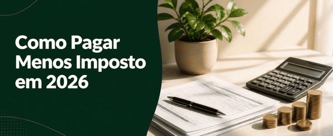 Como Pagar Menos Imposto de Forma Legal em 2026: Tudo Que a Receita Permite e Ninguém Te Conta