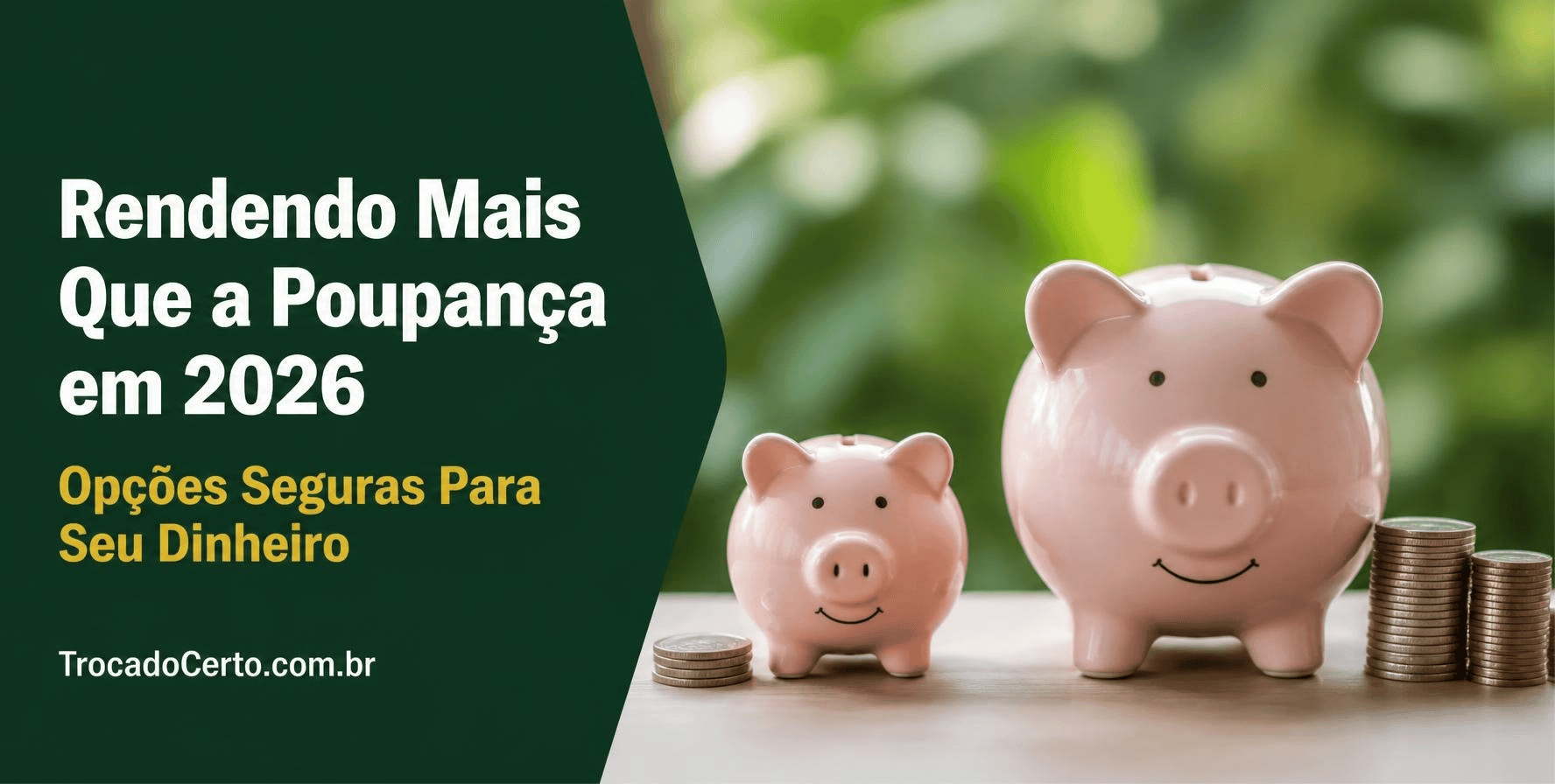 Rendendo Mais Que a Poupança em 2026: As Melhores Opções Seguras Para o Seu Dinheiro