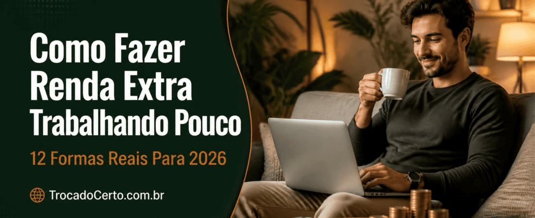 Como Fazer Renda Extra Trabalhando Pouco em 2026: 12 Formas Que Cabem na Sua Rotina