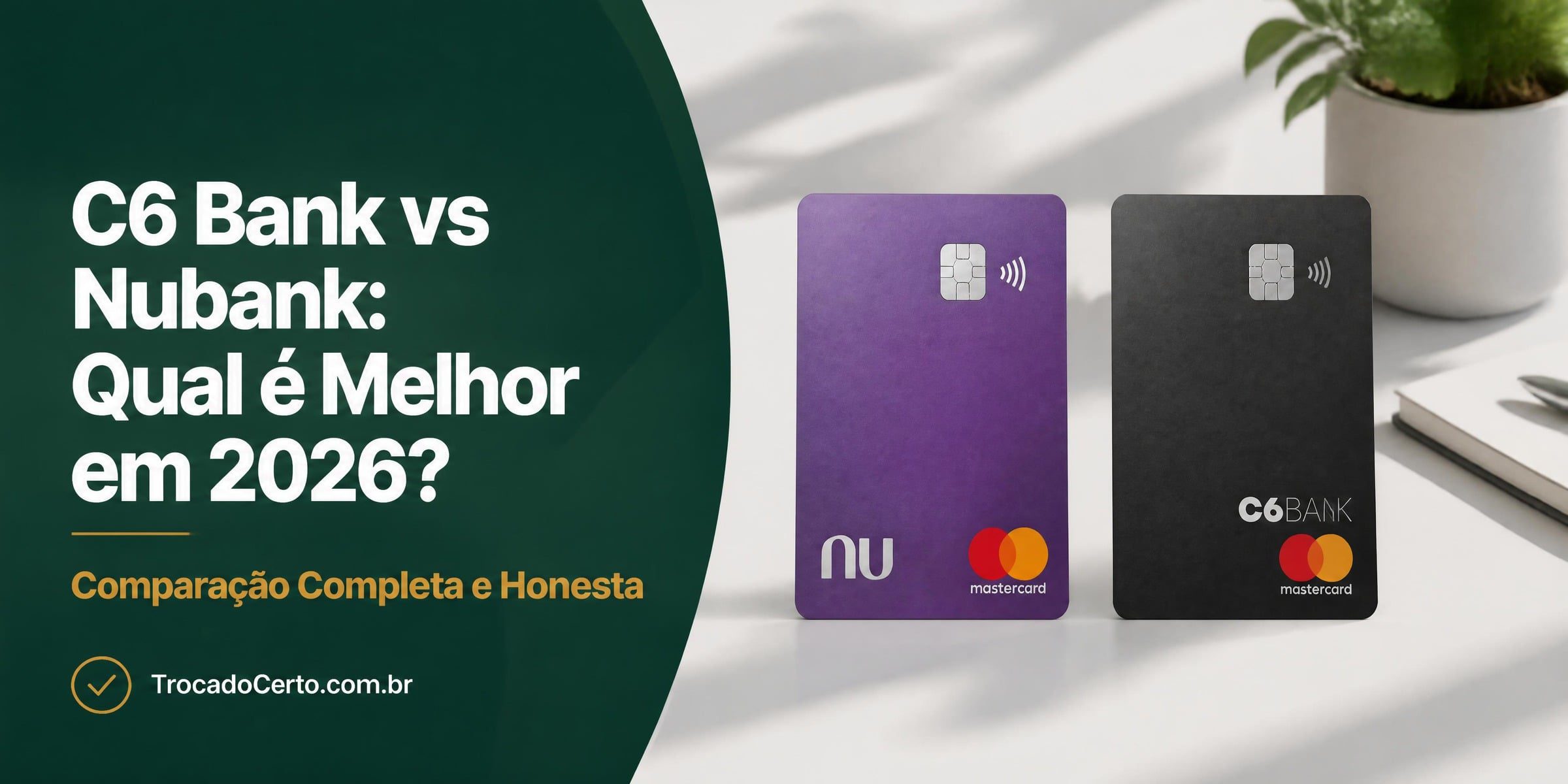 C6 Bank vs Nubank: Qual é Melhor em 2026? Comparação Completa e Honesta